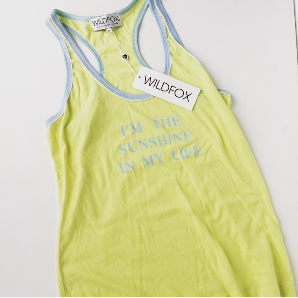 New WILDFOX I'm The Sunshine Tank - Picture 6 of 6